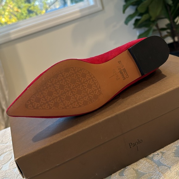 Red suede loafers work shoes - Picture 2 of 3